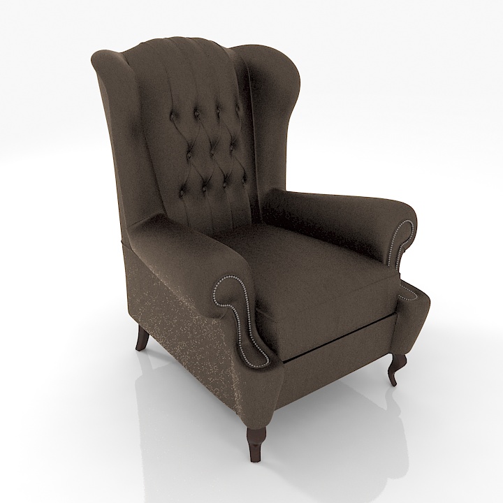 armchair capitone 3D Model Preview #3b965686