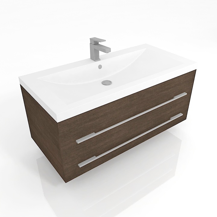 Aquanet Verona Sink 2x 3D Model Preview #c5f8429b