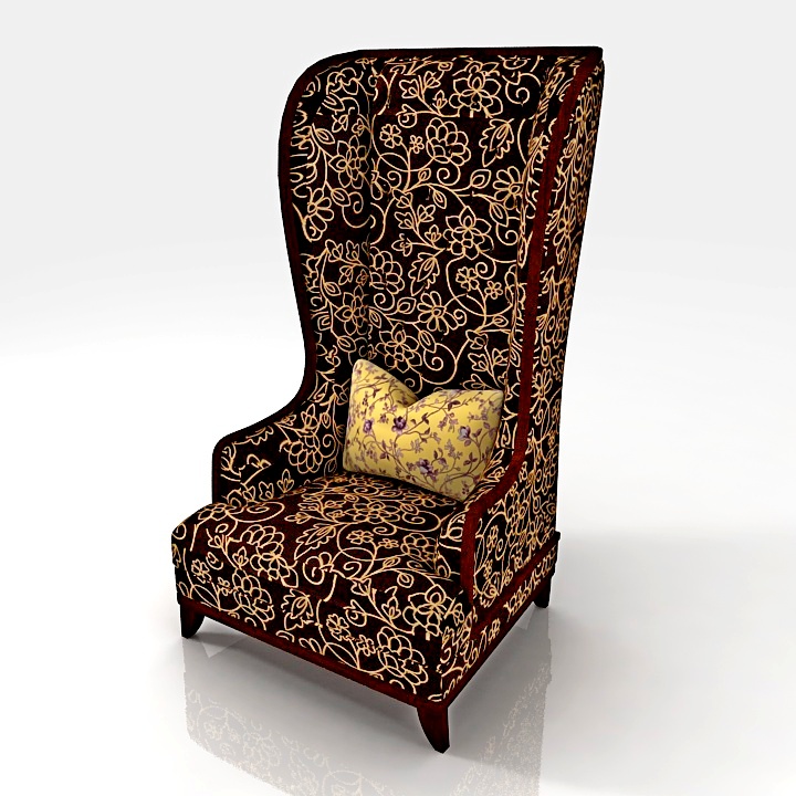 armchair classic 3D Model Preview #9a264691