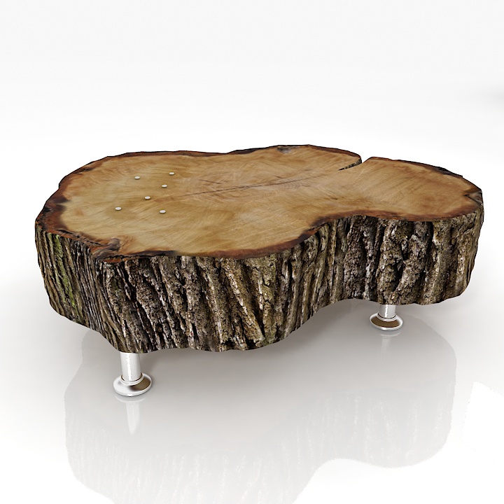 coffee table bark 3D Model Preview #f38dfe29
