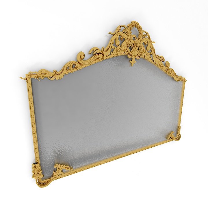 classic mirror buget 3D Model Preview #6eee11ac