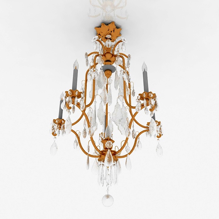 luster classical chandelier 3D Model Preview #69761eba