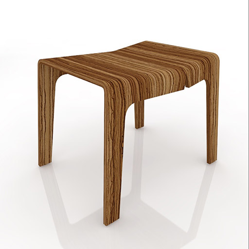 break stool by nathan yong - ligne roset chair 3D Model Preview #b7ef5a81