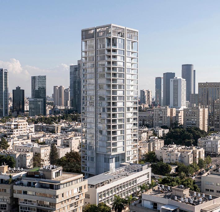 Lessin Tower by MYS Architects, Tel Aviv, Israel
