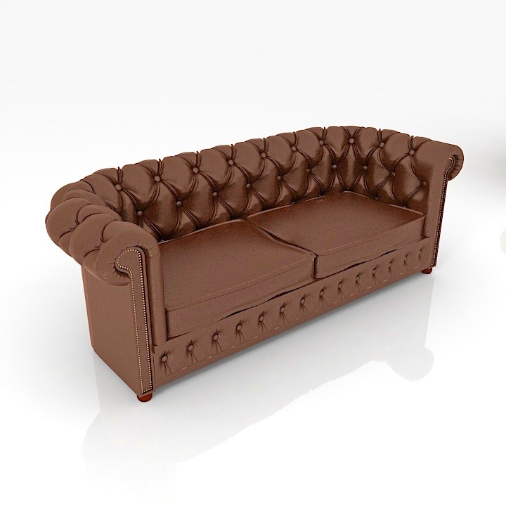 chesterfield lux sofa 3D Model Preview #38057459