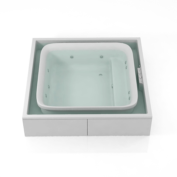 chi type bathtub  aquabath 3D Model Preview #e4776c72