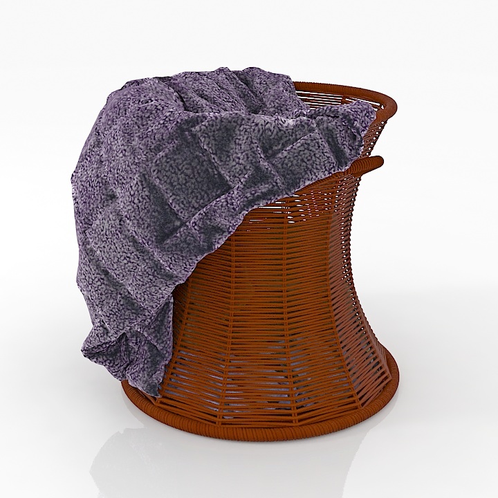 clothes basket 3D Model Preview #12825c0f