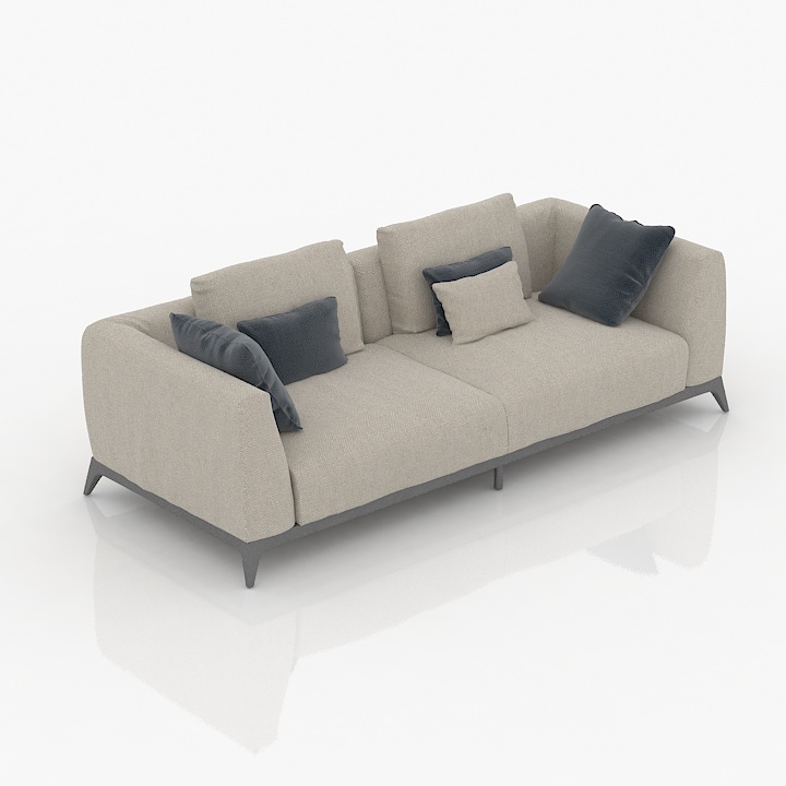 flou olivier sofa 3D Model Preview #f1af6a0a