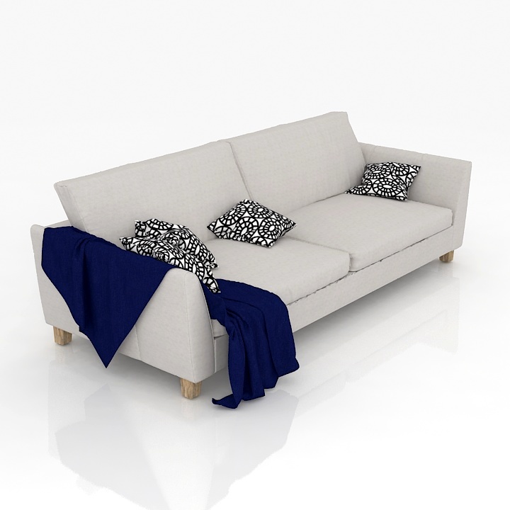 gedoni sofa white 3D Model Preview #703b2916