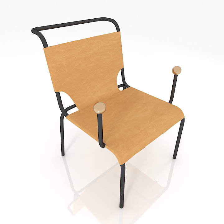 Etel Interiores - Poltrona Bola by Lina BoBardi Chair 3D Model Preview #9cd1d424