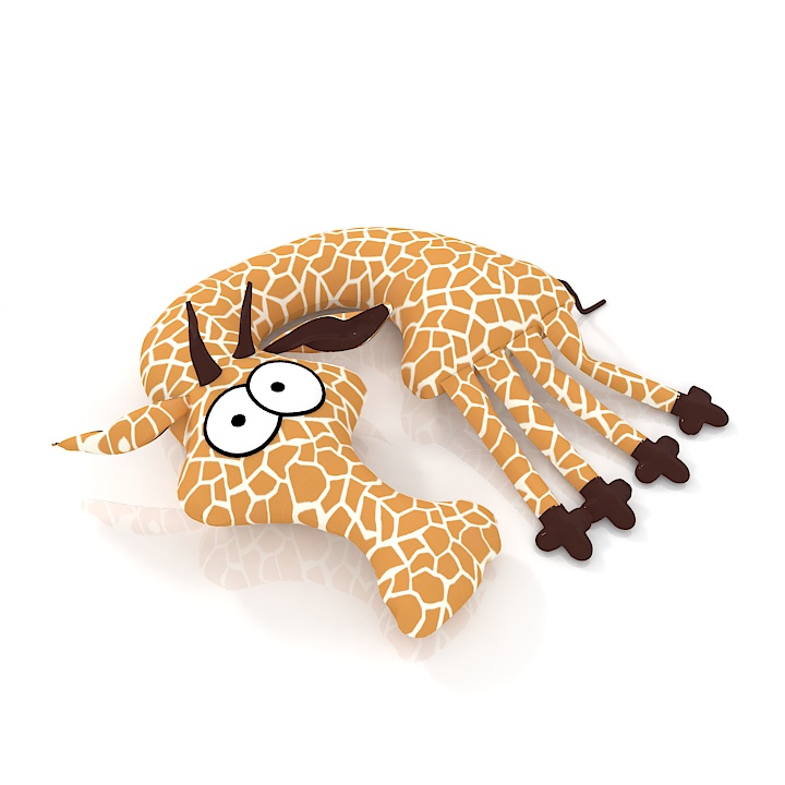 giraffe evgraf pillow toy 3D Model Preview #d595c038