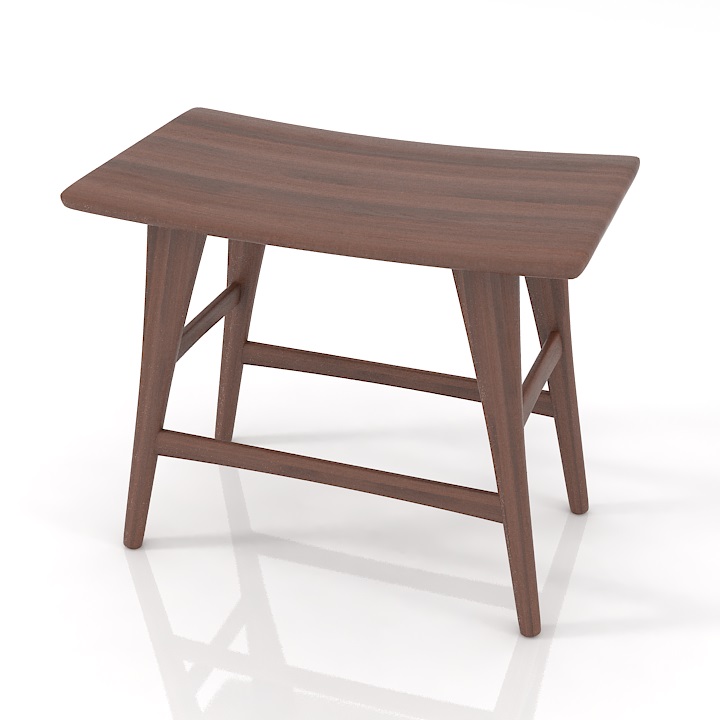 ethnicraft esso stool 2 3D Model Preview #7e3faf20