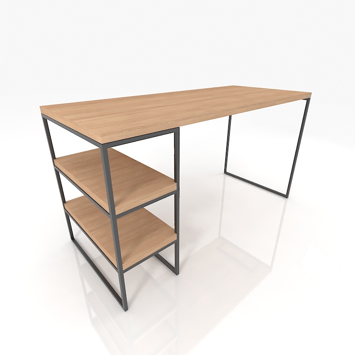 Drommel Desktop Table 3D Model Preview #665ede54