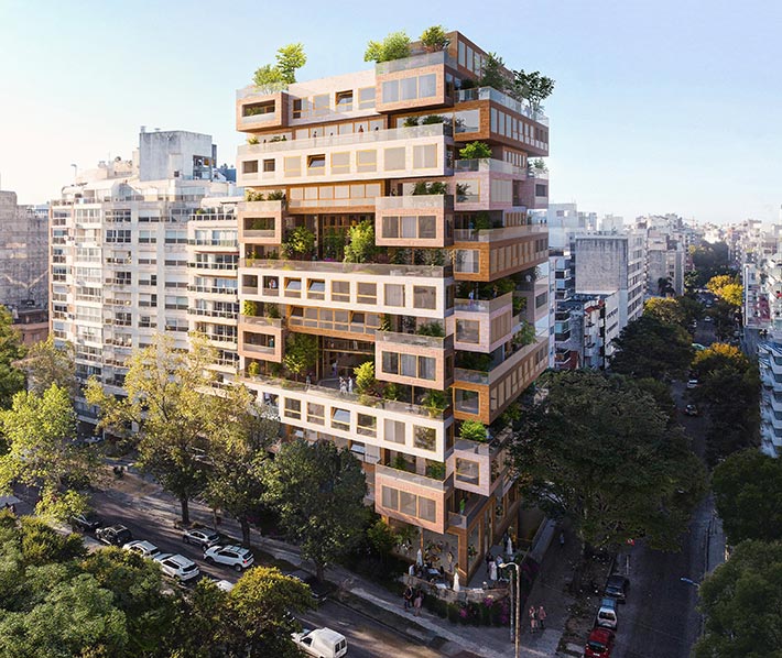 Ziel apartments by MVRDV, Montevideo, Uruguay