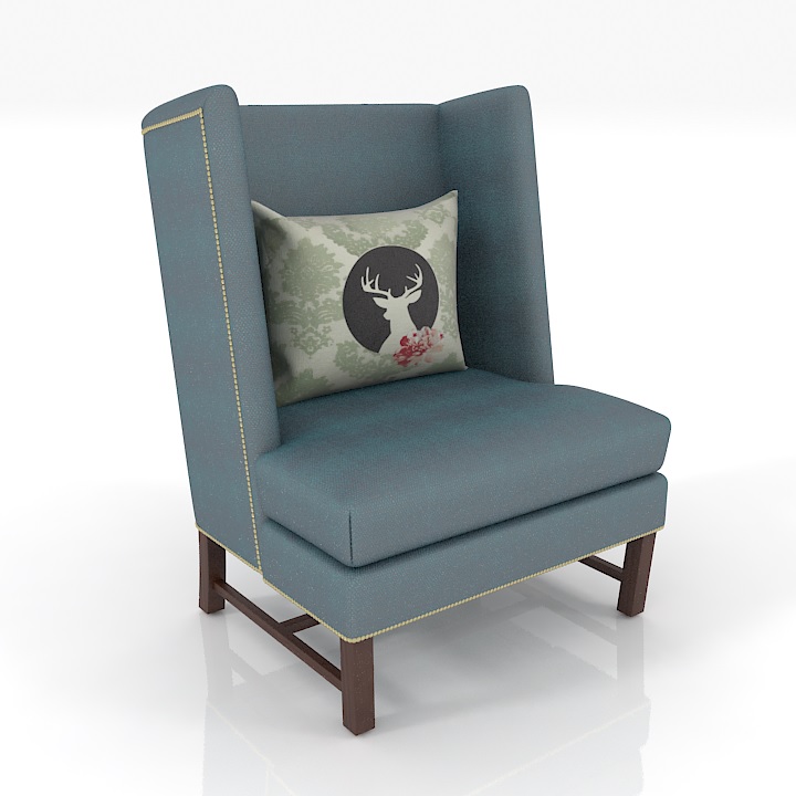Homemotions Riga Armchair 3D Model Preview #23f6f226