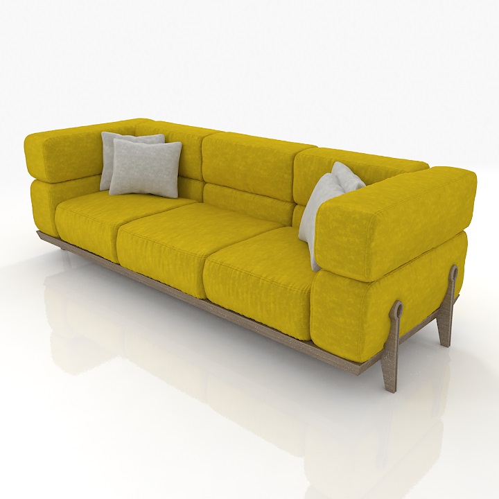 giorgetti g sofa 3D Model Preview #0d709378