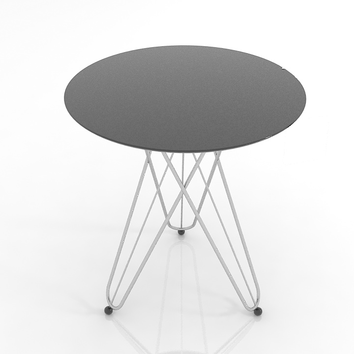 gueridon wire table 3D Model Preview #5b0bd2f6