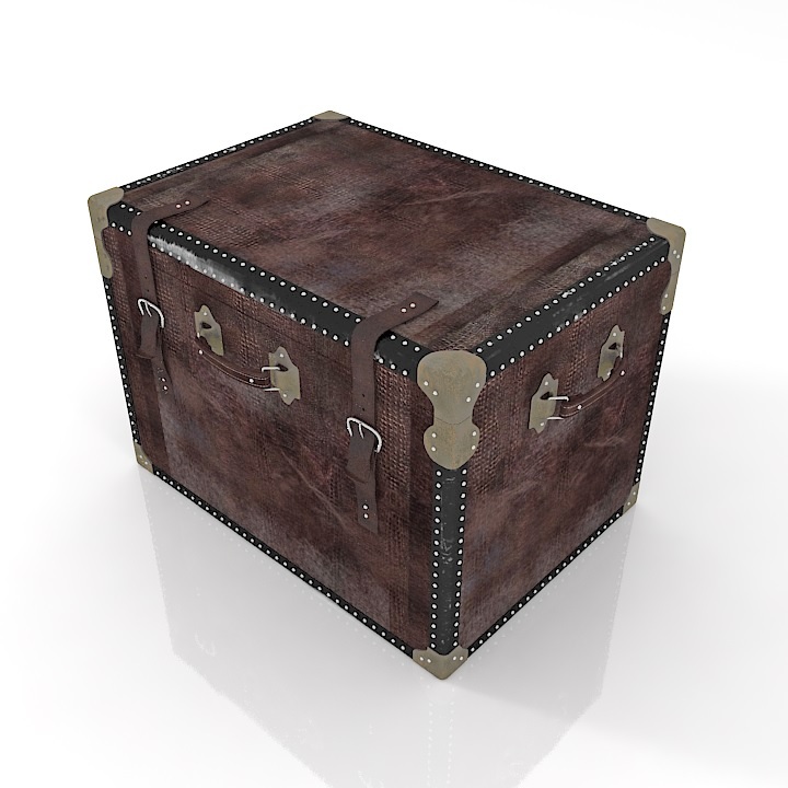 leather chest 3D Model Preview #042e6611