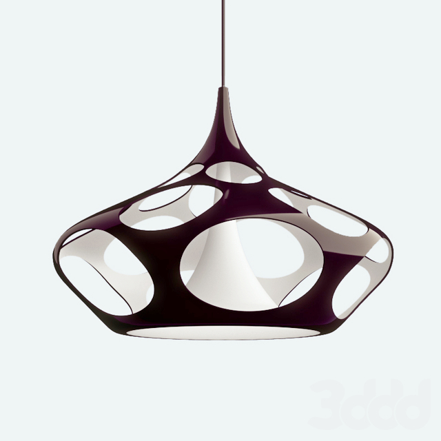 Luster Karim Rashid Space Lamp Chandelier 3D Model Preview #da975435