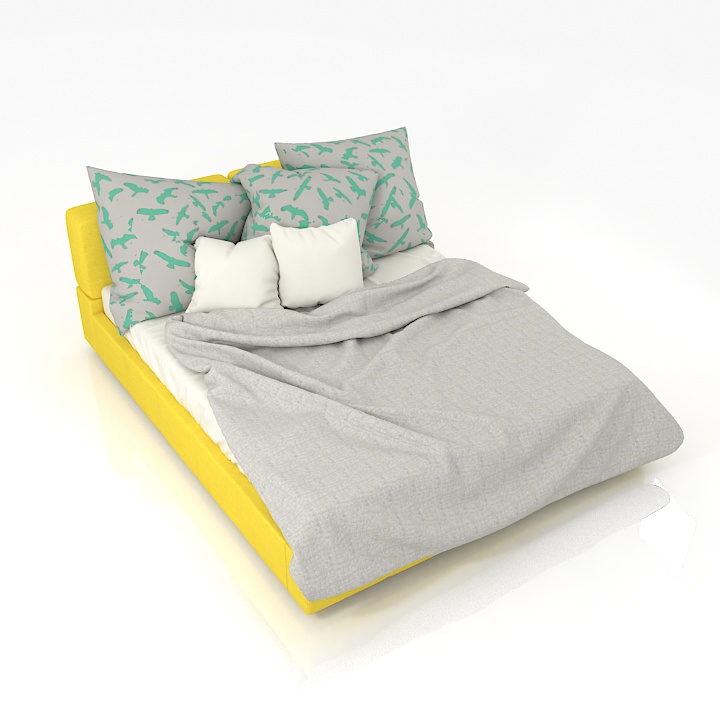 MatteoGrassi Britt Bed 3D Model Preview #1a3fd819