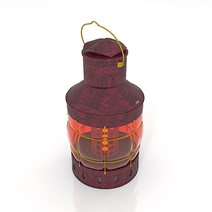 Lantern Retro 3D Model Preview #53694d30