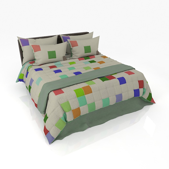 Maverick Linens 01 Bed Clotch 3D Model Preview #b8fee2cf