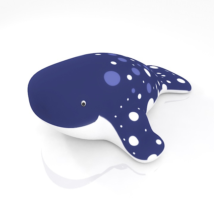 inflatable whale 3D Model Preview #c30cecde