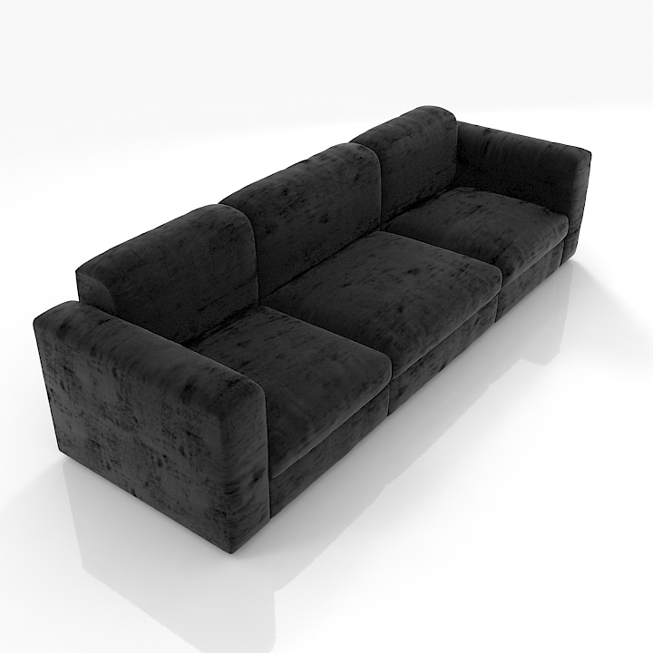 Leather Sofa Trix 3D Model Preview #0caf8324