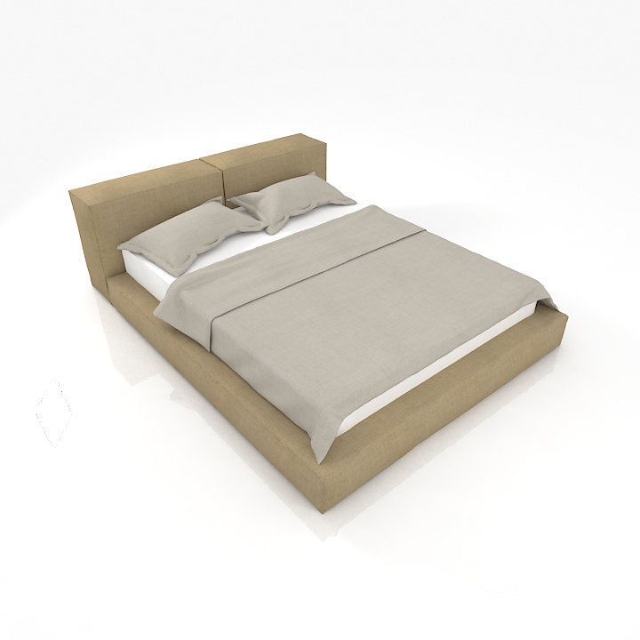 Livingdivani Softwall Bed 3D Model Preview #17192c8c