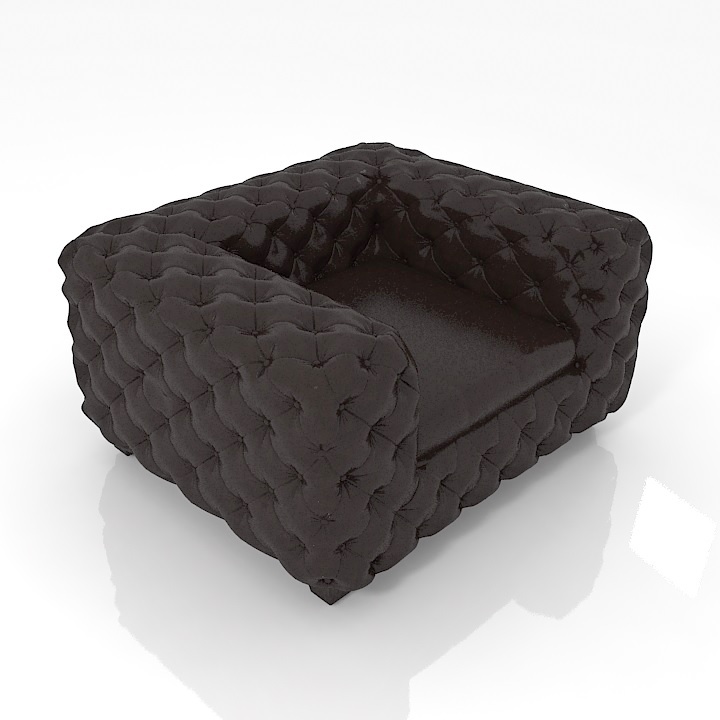 Kare Design Desire Armchair 3D Model Preview #eeb46e3a