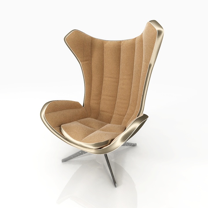 natuzzi note armchair 3D Model Preview #9f754b86
