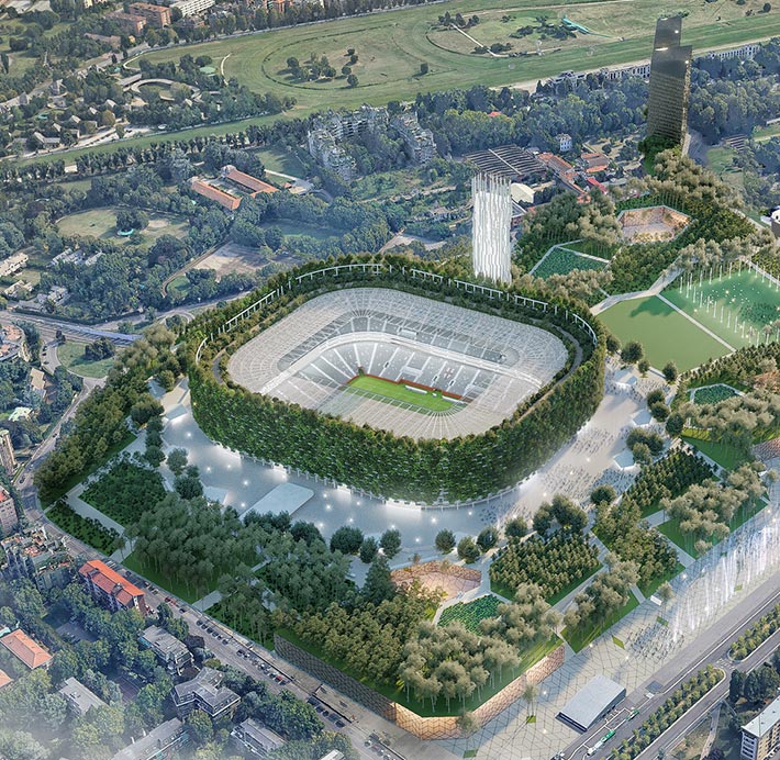 Forest Stadium by Stefano Boeri Architetti, Milan, Italy