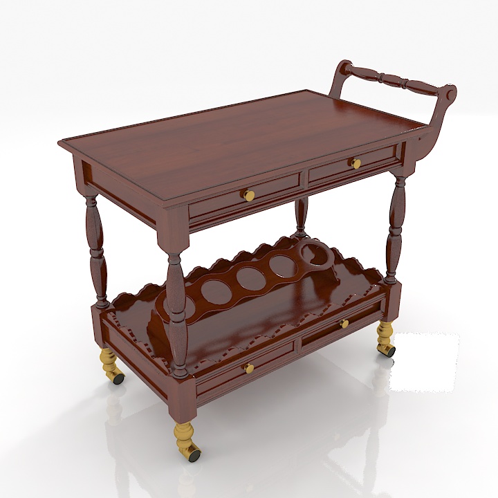 mirandola m1082 table cart 3D Model Preview #ab007ccb