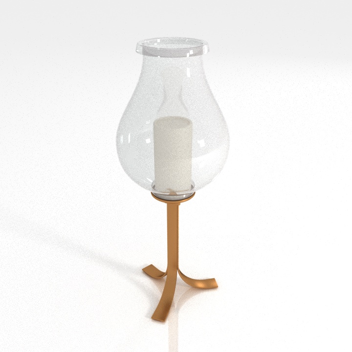 pott desk lamp 3D Model Preview #9f697abb