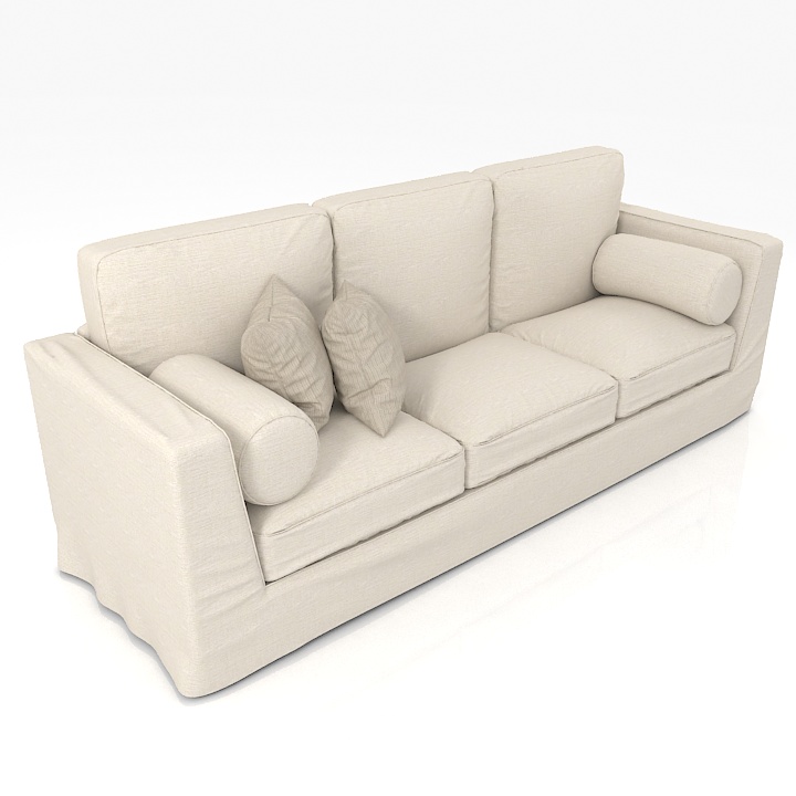 Maxalto Lutetia Luxury Italian Sofa 3D Model Preview #27acefd0