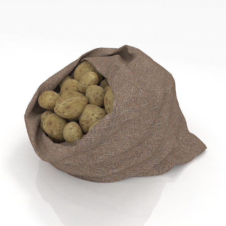 sack of potatoes 1 3D Model Preview #16e162c7