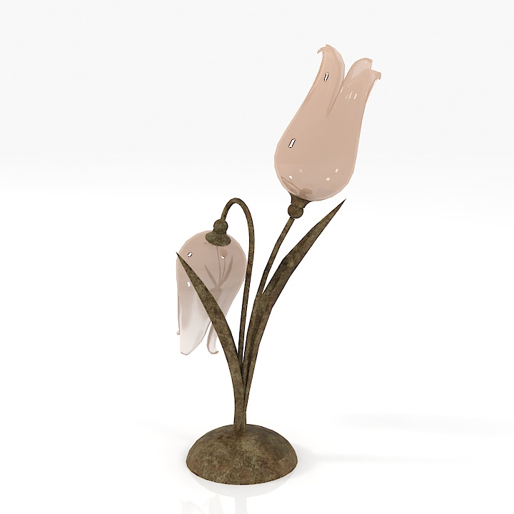 Tulip Chandelier Sconce Desk Lamp 3D Model Preview #55c6bffd