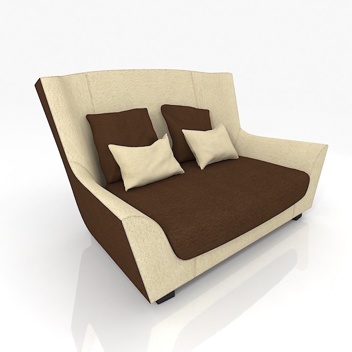 sofa rossi di albizzate. salon sl 154 3D Model Preview #d1c02aef