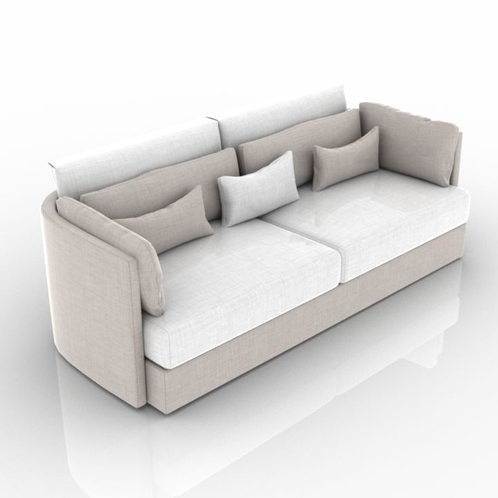 swan italy shan sofa 3D Model Preview #4f8e9c28