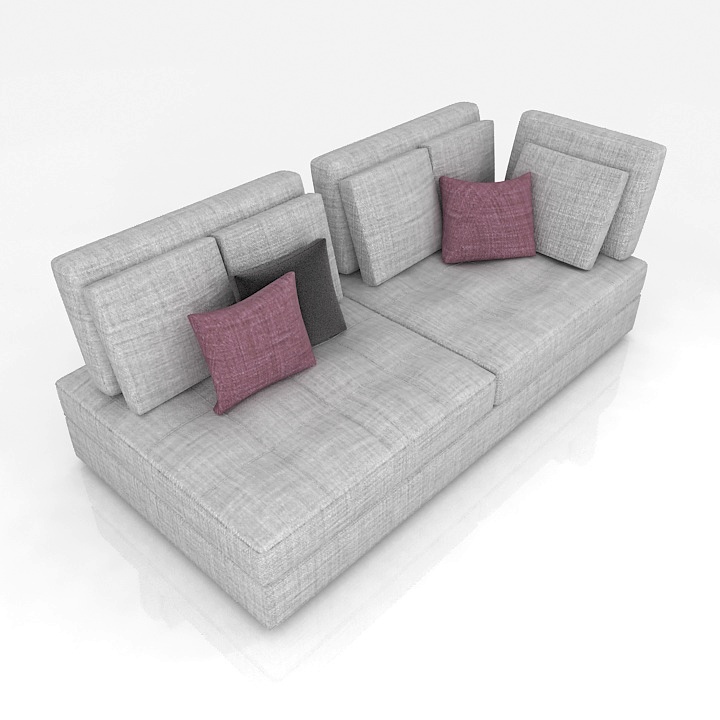 Swan Hemingway Modular Sofa 4 3D Model Preview #889729dd