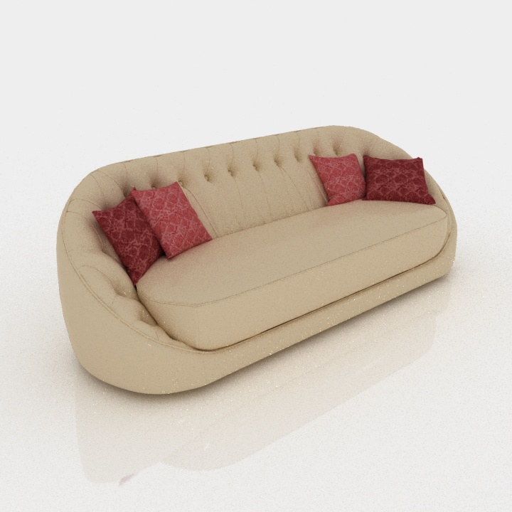 Turri Orion Sofa 3D Model Preview #4ca1a734