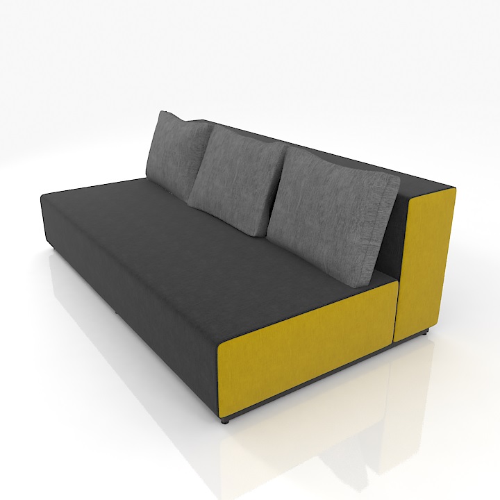 Softline Nevada 3-P Sofa 3D Model Preview #57df592b