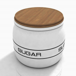 3D Sugar bowl preview
