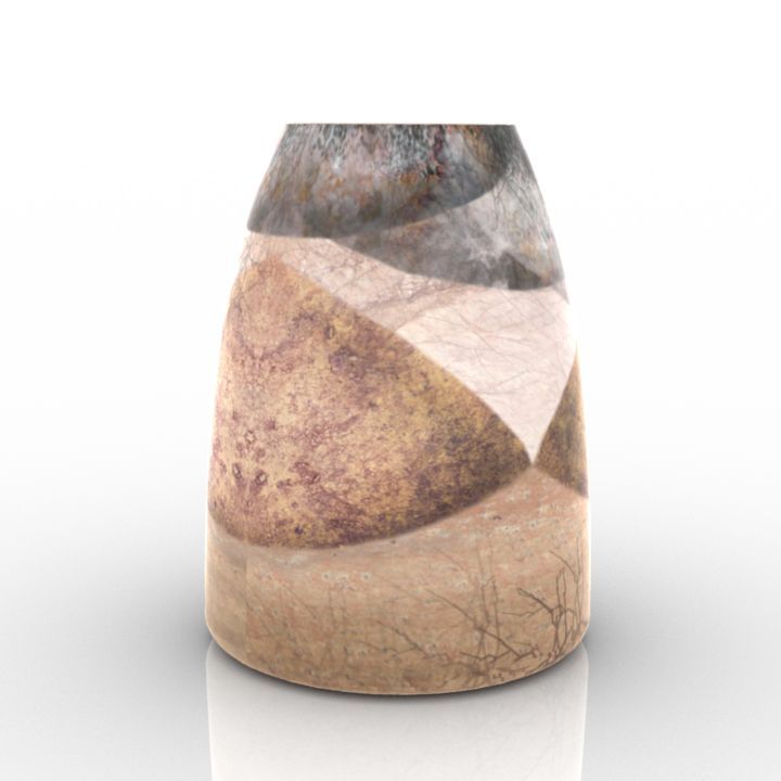 woodfired conic collection vases 3D Model Preview #e71232cf