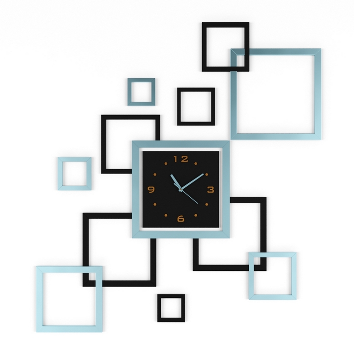 wall clock and frame 3D Model Preview #63ceb9c4