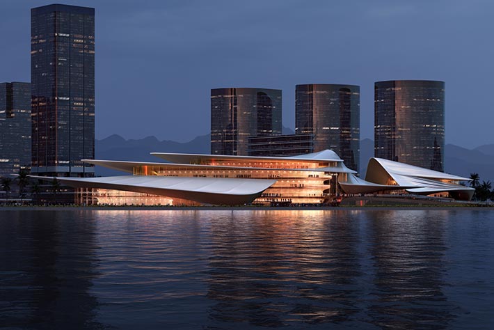New Cultural District by Zaha Hadid Architects, Sanya, China