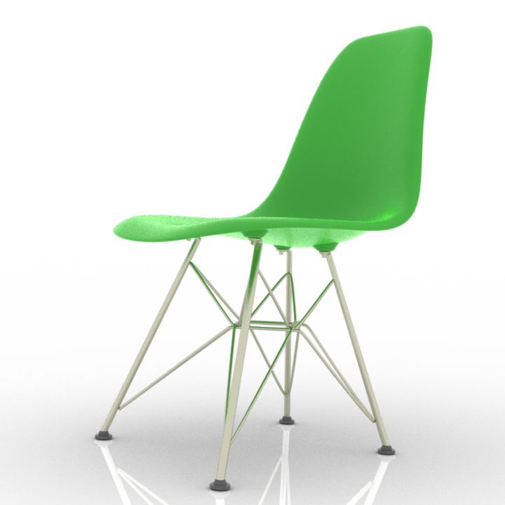 vitra - eames plastic side chair dsr 3D Model Preview #7dcbddb0