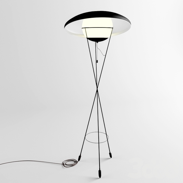 1950's italian floor lamp 3D Model Preview #7817914d