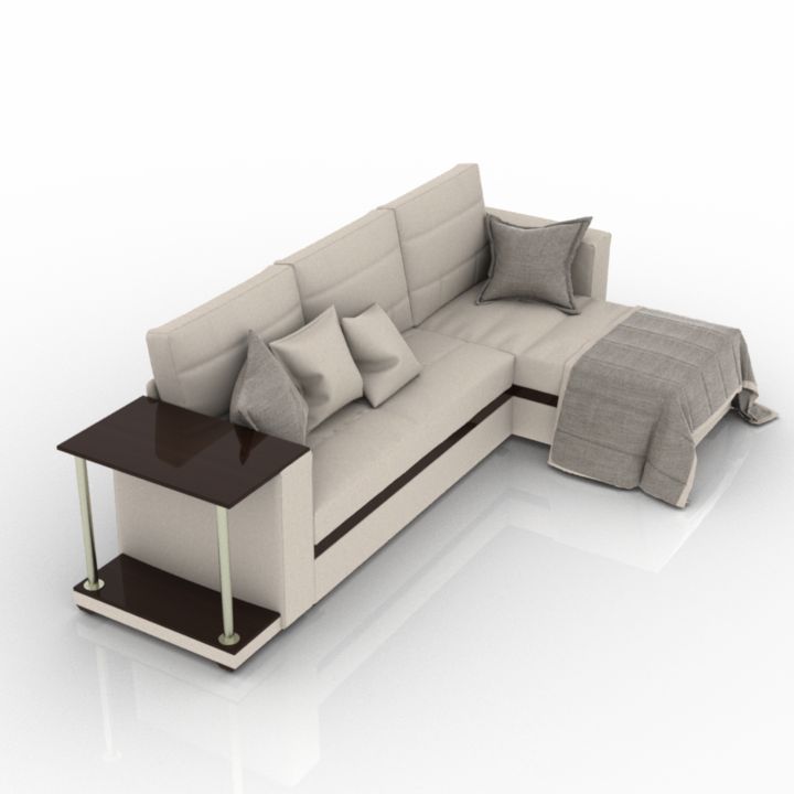 Atlanta Sofa 3D Model Preview #0147a609