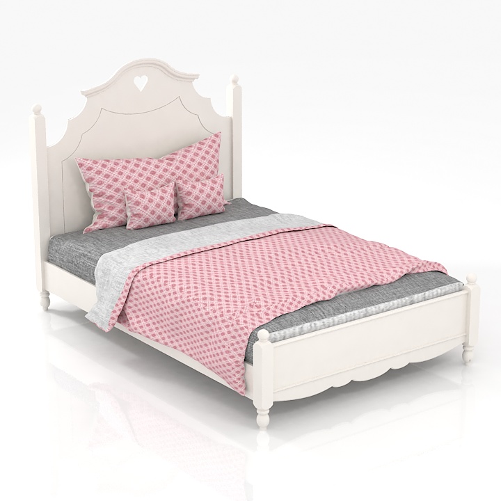 beautiful dreams bed 3D Model Preview #dccf5ad5